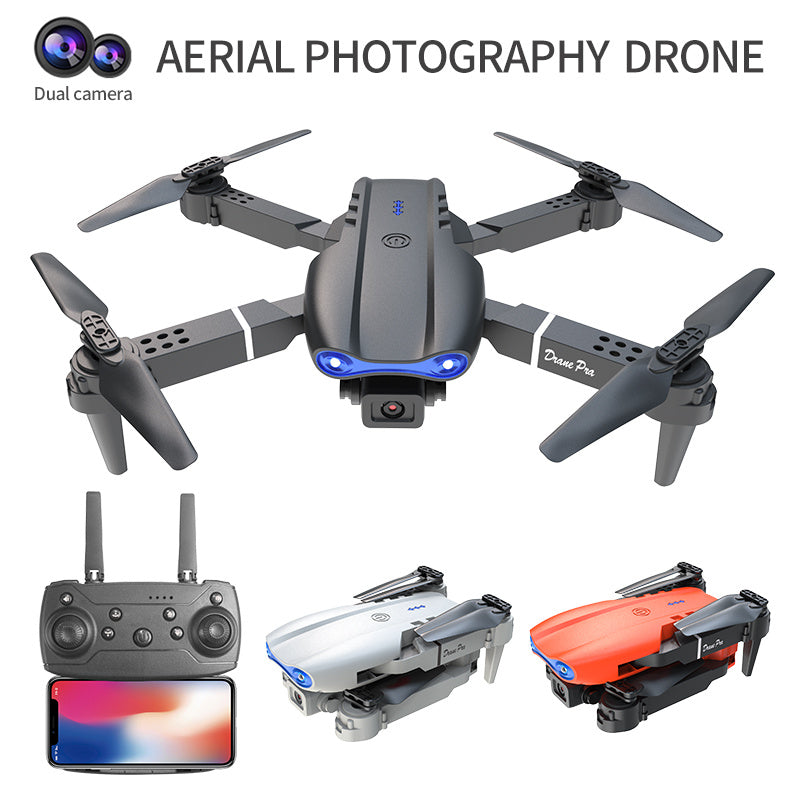 E99 Pro Dual Camera 4K Drone – Foldable, HD Aerial Photography, FPV Live Video, Smart Flight, Portable for Travel & Adventure