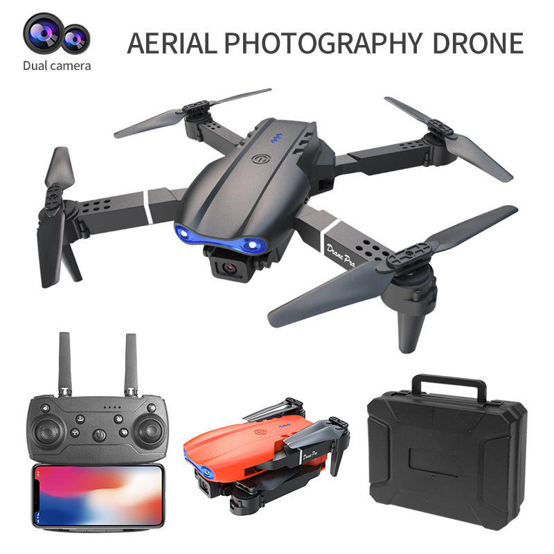 E99 Pro Dual Camera 4K Drone – Foldable, HD Aerial Photography, FPV Live Video, Smart Flight, Portable for Travel & Adventure